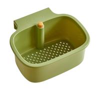 ZAYIUKI Press Type Wall Mounted Dish Drainer Basket With ABS Stainless Steel For Kitchen Sink Space Saving Strainer
