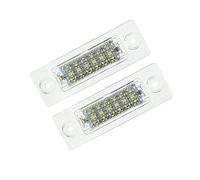 ZAYMDO Number Plate Lights, 2Pcs LED Rear License Plate Lamps 3B5943021 Replacement for V-W T5 Touran Jetta Passat Caddy Golf Plus Transporter Skoda