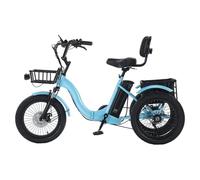 ZAYMGPD 18-Inch Three-Wheeled Bicycle, 100kg Load Capacity, Foldable, Thickened Tires, Large-Capacity Storage Basket, With LED Lights, For Adults, Seniors, Daily Commuting, And Outdoor Cycling