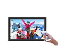 ZAYMGPD Digital Photo Frame,15.6-Inch,Built-In 32gb Memory,1920 * 1080 Ips High-Definition Touchscreen,Multi-user Connection,Remote Transfer,Automatic Rotation,Time Display, Photo/Video Sharing Black