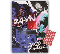 Zayn Malik Calendar 2026 A3 Wall Calendar Gift with FREE Organising Stickers Included