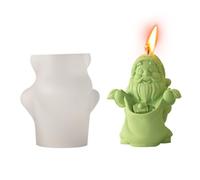 Zayookey Christmas Candle Moulds Santa Claus Candle Molds with Backpack Xmas Candle 3D Silicone Moulds Candle Making Resin Molds for DIY Home Garden Ornaments (Santa with Gifts)