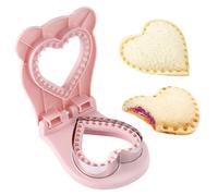 Zayookey Heart Sandwich Cutter and Sealer for Kids Sandwich Maker Molds Uncrustable Bread Sandwich Cutter Decruster Sandwich Maker Stainless Steel Baking Tools for Lunch Breakfast