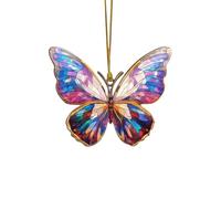 Zayookey Multicolor Butterfly Sun Catcher Butterflies Stained Attrape Soleil Animal Suncatcher Window Hanging Decoration for Home Garden Decor Gift