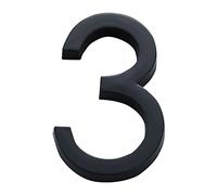 Zayookey Self-Adhesive Mailbox Numbers Modern House Address Number Black 3D Door Number Stickers for Street Sign Hotel Apartment Home Number 2.36 Inch (House Number 3)
