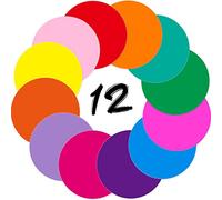 Zayvor 12 Dry Erase Circles Dots, Removable Dot Stickers Wall Decals for Home School Classroom Teachers Students Table Desk Back to School, 11 Inch