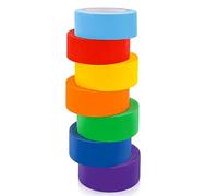 Zayvor Colored Masking Tape Colorful Craft Tape Painters Tape Rainbow Painter Tape For Kids Labeling Arts Crafts Decorative Coding Decoration Office Teaching Supplies,7 Roll Multi Pack