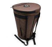 Zaza Percussion - Large Colorful 18'' Darbuka Doumbek Premium Padded Nylon Fabric Gig-Bag (Brown)