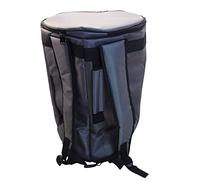 Zaza Percussion - Large Colorful 18'' Darbuka Doumbek Premium Padded Nylon Fabric Gig-Bag (Gray)