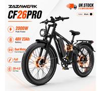 ZAZAWORK 48V23AH Dual Motor 26'*4''Fat Tire Ebike
