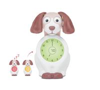 ZAZU Davy The Dog Clock - Sleep Trainer Clock & Nightlight for Kids | Light Up Alarm Clock | Helps teach your child when to wake up with visual indicators | Adjustable Brightness | Auto off