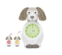 ZAZU Davy The Dog Clock - Sleep Trainer Clock & Nightlight for Kids | Light Up Alarm Clock | Helps teach your child when to wake up with visual indicators | Adjustable Brightness | Auto off