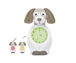 ZAZU Davy The Dog Clock - Sleep Trainer Clock & Nightlight for Kids | Light Up Alarm Clock | Helps teach your child when to wake up with visual indicators | Adjustable Brightness | Auto off