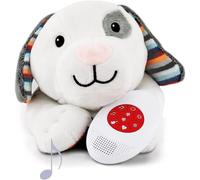 ZAZU Dex The Dog Baby Soother - Baby Musical Soft Toy with Heartbeat Sound and White Noise ? Sleep Aid for Babies and Newborn with Cry Sensor and