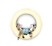 ZAZU Fay Rex and Otis Nightlight - Rechargeable Wall Baby Night Light with Plush Animals | Multi Coloured Led Wall Lamp for Kids with Motion Sensor | Rechargeable | Auto Shut-off