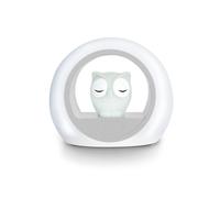 ZAZU Lou Eulen-Nachtlicht - Vertreibt Dunkelheit, Automatische Abschaltung, Wein