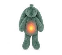Zazu - Ro the Rabbit Baby Sleep Aid with Rechargeable Battery - Multi-Colour Night Light & Soothing Sounds, Wine Sensor, Auto Shut-Off and USB-C Charging Cable (Green)