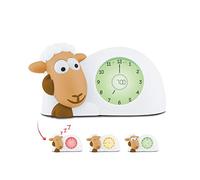 ZAZU Sam the Lamb Clock - Sleep Trainer Clock & Nightlight for Kids | Light Up Alarm Clock | Helps teach your child when to wake up with visual indicators | Adjustable Brightness | Auto off