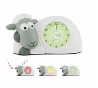 ZAZU Sam The Lamb Watch - Sleep Coach Clock and Night Light for Children | Teaches Your Child When to Wake Up with Visual Indicators | Adjustable Brightness | Automatic Shut-Off (Sage)