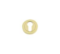 ZB001 Euro Profile Escutcheon Polished Brass From The Door Handle Store