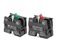 ZB2 BE101C BE102C Push Button Joystick Switch 10A 600V Normally Open Normally Closed Contacts for Machinery and Automation (ZB2-BE102C)