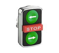 ZB4BA73133 Switch: Triple Bar.Pos: 1 22mm Green/Red/Green Bel: Missing CUTT