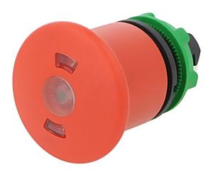 ZB5AT8643M Switch: Safety - 22mm Rod.Pos: 2 Red LED IP66 Mushroom CUTTER