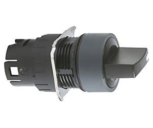 ZB6AD28 Switch: Rotary - 16mm Rod.Pos: 2 Black Missing Pos: 2 -40-70°C CUTT
