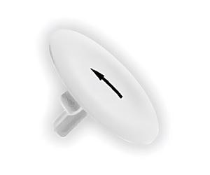 ZBA334 button lens 22 mm Harmony XB4 button color: white SCHNEIDER ELECTRIC