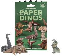 ZBATHTOY Dinosaur 3D Origami Kit, DIY Paper Cats Origami Kit, Creative Origami Animal Kit, Fold Your Own Paper Cats, Origami Animal Shaped Decoration Kit, Origami Set for Adults Kids (Dino)