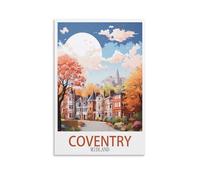 ZBBGGOZ Coventry Midland Vintage Travel Posters 16x24inch(40x60cm) Canvas Wall Posters And Art Picture Print Modern Family Bedroom Decor