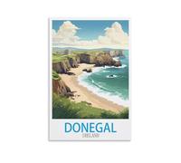 ZBBGGOZ Donegal Ireland Vintage Travel Posters 16x24inch(40x60cm) Canvas Wall Posters And Art Picture Print Modern Family Bedroom Decor