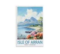 ZBBGGOZ Isle of Arran North Ayrshire Vintage Travel Poster 08x12inch(20x30cm) Canvas Wall Posters And Art Picture Print Modern Family Bedroom Decor