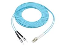 ZBBLADM Optical Multimode Duplex OM3 LC FC SC ST Fiber Optic Jumper Patch Cord Cable Pigtail 1/5/10M Meters(LC-ST,10M)