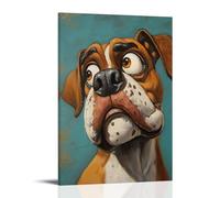 ZBBZJYHH Animal Posters Painted by Various Artists of A Dog, Including Large Nose Modern Artistic Wall Mural Hanging Decor Poster20x30inch(50x75cm)