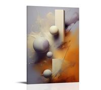 ZBBZJYHH Art Poster of White Colorful Objects on A Marble Surface Modern Artistic Wall Mural Hanging Decor Poster12x18inch(30x45cm)