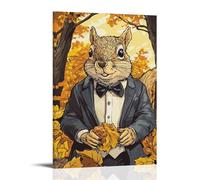 ZBBZJYHH CEO Squirrel’s Nutty Dilemma Modern Artistic Wall Mural Hanging Decor Poster20x30inch(50x75cm)