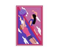 ZBBZJYHH Sports Is A Sport for Girls And Men As They Play Volleyball There Are Modern Artistic Wall Mural Hanging Decor Poster20x30inch(50x75cm)