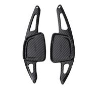ZBCUSRAF 2 Pcs Steering Wheel Shift Paddle Shifter Extension Compatible with for Audi A3 Typ 8Y 2021-2024 Car Paddle Extender,B-Black carbon fiber