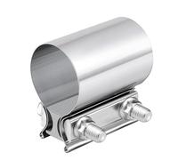 ZBCUSRAF Car Modified Exhaust Pipe Diameter Reducer Throat Clamp Pipe Clamp Pipe Clamp Stainless Steel Cassette Clamp,2 inch