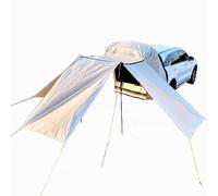 ZBCUSRAF SUV Trunk Tailgate Camping Tent Tailgate Shade Awning Compatible with for Land Rover Freelander 1998-2001 Vehicle Rear Shelter Tent Sun Protection Waterproof,C-three side extension-Beige