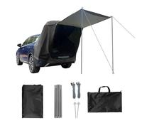ZBCUSRAF SUV Trunk Tailgate Camping Tent Tailgate Shade Awning Compatible with for Peugeot 3008 2019-2025 PureTech 180 Vehicle Rear Shelter Tent Sun Protection Waterproof,B-sunshade-Black