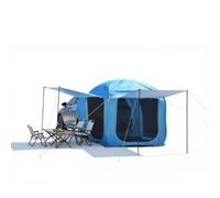 ZBCUSRAF Trunk Tailgate Camping Tent SUV Tailgate Shade Awning Compatible with for Volkswagen VW T-Cross 2018-2025 Vehicle Rear Shelter Tent Sun Protection Waterproof Family Camping,B-Blue