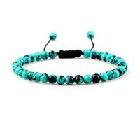 ZBDP 4mm Natural Mini Beads Bracelets Women Men Round Agates Onyx Stone Yoga Braided Bracelet Elastic Charm Bangle Prayer