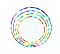 ZBDP 60/70/80/90cm LED Colorful Sports Hoops Lose Weight Fitness Circle Art Show Yoga Home Gym Workout Equipment Women