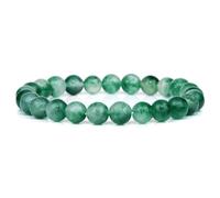 ZBDP 8mm Green Beaded Bracelets Natural Stone Bracelet Agates Chalcedony Stretch Bangle Healing Jewelry Gifts Women Men