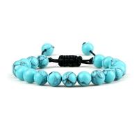 ZBDP Adjustable Couples 8mm Beads Black White Braiding Macrame Lovers Bracelet Women Men Distance Jewelry