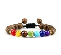 ZBDP Adjustable Couples Bracelets 8mm Beads Black White Braiding Macrame Lovers Bracelet Women Men Distance Jewelry