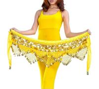 ZBDP Belly Dance Chain Hip Scarf Bellydance Coins Belt Dancing Waist Belt Dancer's Accessories