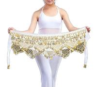ZBDP Belly Dance Chain Hip Scarf Bellydance Coins Belt Dancing Waist Belt Dancer's Accessories
